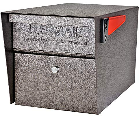 Mail Boss 7508 Curbside Mail Manager Security, Bronze Locking Mailbox