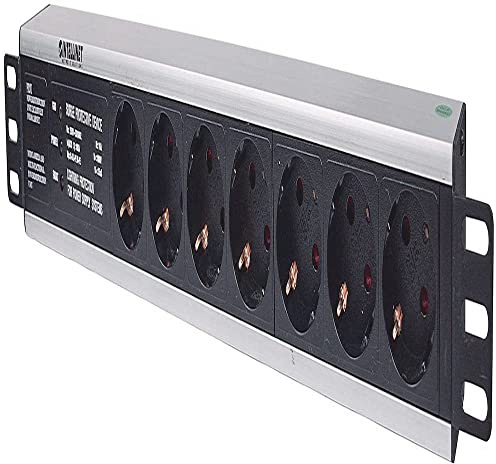 Intellinet 714006 unité de Distribution d'énergie 7 Sortie(s) CA 1.5U Noir