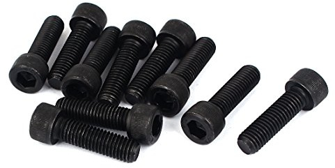 sourcing map 10 Stück 1.5mm Steigung M10 x 35mm Innensechskant Schlüssel Schrauben Kopf Kappe Zylinderkopfschrauben