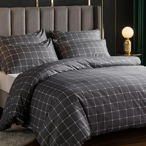 Lazzaro Double Duvet Set Premium Brushed Microfiber Duvet Cover Double Ultrasoft Hypoallergenic Duvet Double Cover Set Non Iron Luxury Quilt Cover Bedding Set With Zipper Closure