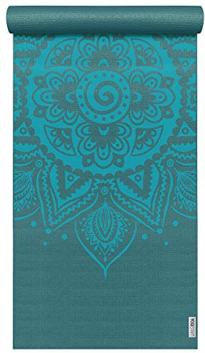 Yogamatte Yogimat® Basic - Art Collection - Spiral Mandala Petrol