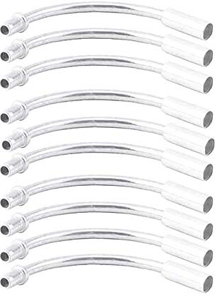 POFET 10 pcs/Ensemble vélo V câble de Frein Nouilles Freins Tuyau Tuyau Guide argenté 110 degrés
