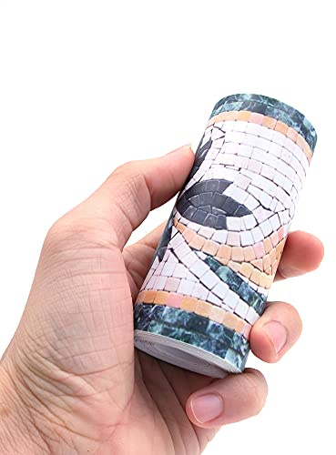 ANCLLO 2 Rollen Tapetenbordüre, selbstklebende Aufkleber, Dekoration für Wohnzimmer, Küche, Badezimmer, 10 x 500 cm (# 1)