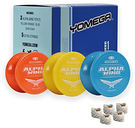 Yomega 3X Alpha Wing Yoyo, Fixed axle yo-yo Designed for Beginner. String Trick Play and Fixed axle Enthusiasts! (Classic)
