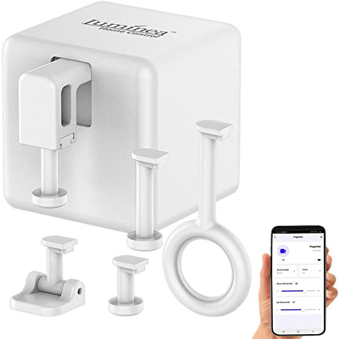 Luminea Home Control Fingerbot: Smarter Schalter-Aufsatz für Kippschalter & Taster, App, Bluetooth (Fingerbot WiFi, WLAN, Ferngesteuerte Autos)
