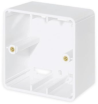 Intellinet Cadre de Montage en saillie pour boîtes encastrées 771900 et 771917 Network Solutions, 80 x 80 x 45 mm, Blanc Signal RAL9003