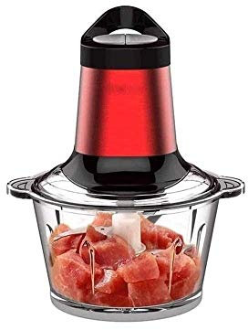 Picadora de verduras Modern Simplicity Procesador de alimentos eléctrico Picadora de carne y picadora de alimentos con 4 cuchillas de revestimiento de titanio Tazón de vidrio Licuadora Molinillo