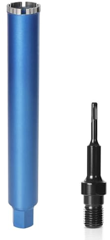 Diamantbohrkrone Kernbohrer für Kernbohrgerät, SDS-Plus, 1 1/4, Ø 82mm | Gesamtlänge 460mm, Turbo Nass Trocken Dosenbohrer Diamant Bohrkrone Nassbohrkrone Trockenbohrkrone für Beton