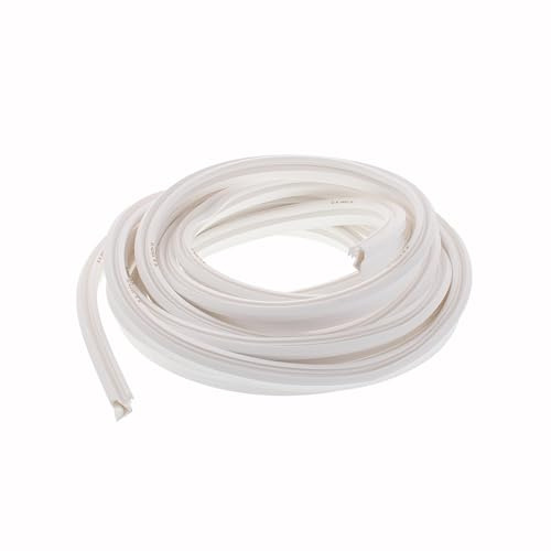 ToniTec Türdichtung Zugluftstopper M3967 Zimmertürdichtung weiß 25m Türgummi 6mm Nuttiefe | 4,5mm Nutbreite