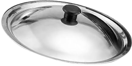 Garneck Universal Stainless Steel Pot Lid 28cm Compatible 26-26.5cm Diameter Pans Multipurpose Kitchen Replacement Frying Pan and Skillet Cover for Cooking