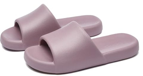 Cliont Badelatschen Herren Damen Schlappen Wolke rutschfeste Hausschuhe Sommer Badeschlappen Indoor Violett 34/35 EU