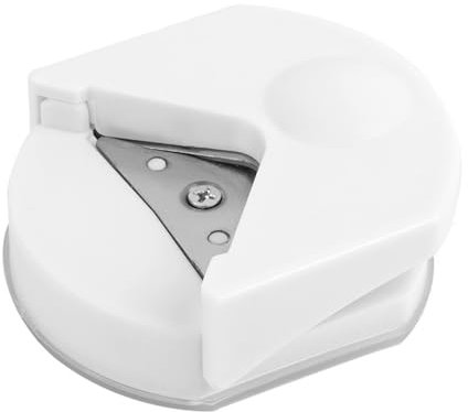 Redondeador de Esquinas,Troqueladora Circulo Cortador de Esquinas 3 en 1 Cortador de Tarjetas de Perforación Cortadora de Papel Fabricación de Tarjetas Cortador Papel Álbum de Recortes Blanco