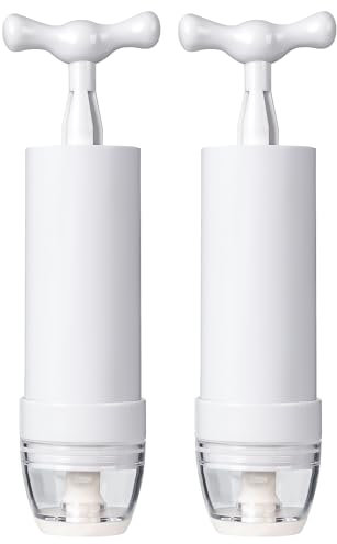 Mini Vacuum Pump Manual Portable Vacuum Sealer Pump for Sous Vide Bags Use in Clothes and Food 2-Pack