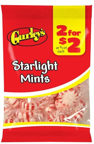 Gurley's Starlight Mints, Invigorating Peppermint Hard Candy (Pack of 12)