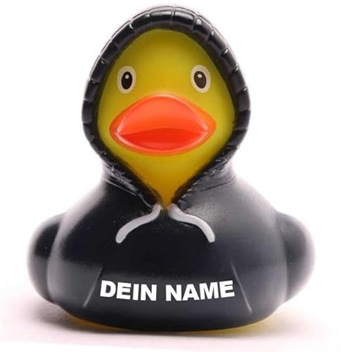 DUCKSHOP Badeenten - personalisierbar (Hoodie Ente -blau-)