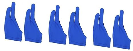 minkissy 6pcs Sketch Glove Artist Two Finger Glove Comfortable Sweat Spandex Material