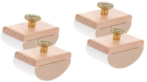 Lurrose Tintwippe 4 Stück Schnell Trocknender Stift Schreibtischunterlage Aus Holz Löschpapier Wipp-blotter Mit Tintenabsorption Schreibtisch-tintenlöscher Wippschreibtisch Weiß Siegel Büro Hölzern