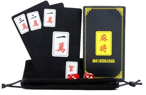 JOINPAYA 1satz Mahjong Karten Aus PVC wasserdichte Langlebige Spielkarten Für Unterhaltung Zu Hause Büro Für Kartenspiele Mit Freunden Und Familie