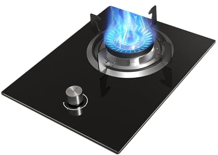 Cuisinière À Gaz Avec 1 Brûleur, Table De Cuisson À Gaz 5,2 KW, Cuisinière De Comptoir De Cuisine, Avec Protection Anti-extinction, For Gaz Naturel/gaz De Pétrole Liquéfié(NG)