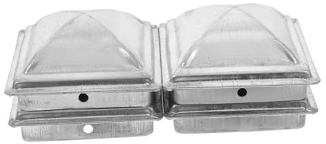 Operitacx 4pcs Weatherproof Fence Post Caps Post Toppers Square Cap for Outdoor Garden Fence Bottom Covers