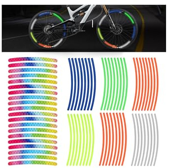 92 Stück Fahrrad Speichenreflektoren Bunte Reflektierende Fahrradspeichen Deko Kinder 360°Sichtbarkeit Reflektoren Fahrrad Kinder Fahrradreflektoren für Mädchen/Jungen Fahrrad Speichen Dekoration