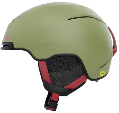 Giro Jackson MIPS skidhjälm – snowboardhjälm för män, kvinnor och ungdomar matt flo grön medium (55,5-59 cm)