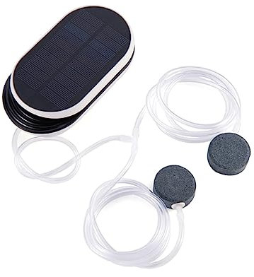 UKCOCO Solare Sauerstoffpumpe Luftpumpe Für Fischbecken Luftpumpe Sauerstoffpumpe Für Fischbecken Für Aquarien