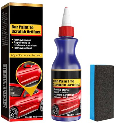 Kratzer Entferner Auto 100 ml, Kratzerentferner Autolack, Politur Auto Kratzer Entfernen, 2025 Neu Entfernt Mühelos Oxidationsfilme und Lackflecken, Lack Reparatur Set (1 Stück)