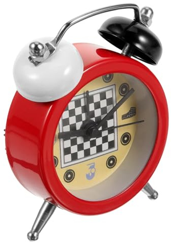 Zerodeko Reloj Despertador Retro con Temporizador De Ajedrez Mini Reloj De Escritorio Decorativo Compacto para Decoración del Hogar y Oficina