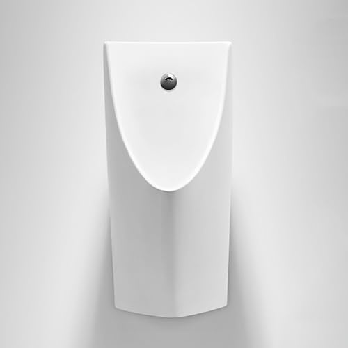 Orinatoio da parete in ceramica per piccoli bagni, design moderno con sistema di lavaggio efficiente