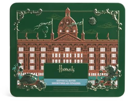 Harrods Scottish All-Butter Shortbread Fingers, Gift Tin 340g