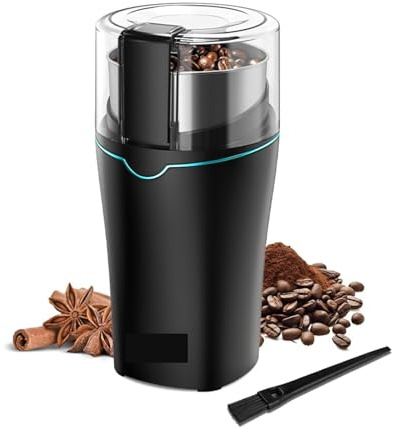 Macinino per cereali, Macinacaffè professionale con tazza rimovibile in acciaio inox for chicchi di caffè