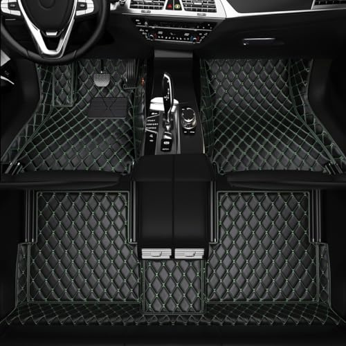 Customized personalized car floor MATS, suitable for 99% of vehicle models, provide customized Car trunk mat (sedan/SUV/Truck), car cargo liner used to protect the rear vehicle (Black green)