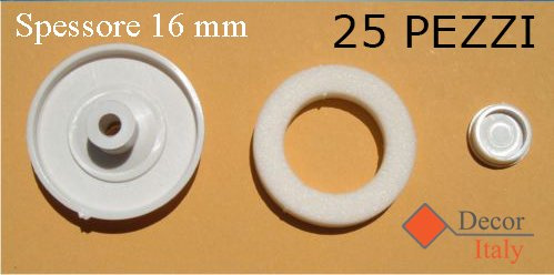 Rondella con guarnizione in policarbonato Spessore 16 mm 25 Pezzi
