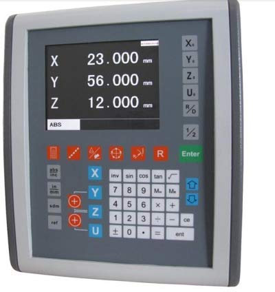 GOWE ES-12 Miller, tornio, smerigliatrice 3 assi lettura digitale DRO e 3 pz GS10 Bilance lineari