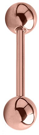 eeddoo Piercing Stab Barbell Rosegold Edelstahl 1,0 x 5mm 4 mm