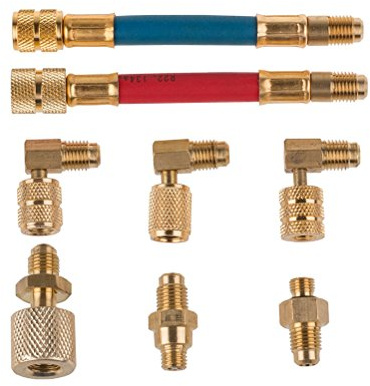 8stk Auto aire acondicionado enfriamiento R134 A Conversión adaptador manguera Set Kits
