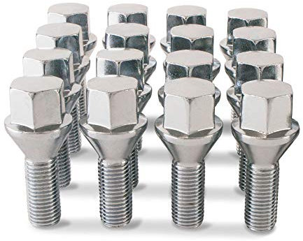 16 x Wheel Bolts Nuts for VW Volkswagen UP with Aftermarket Alloy Wheels Only - 16BM17305