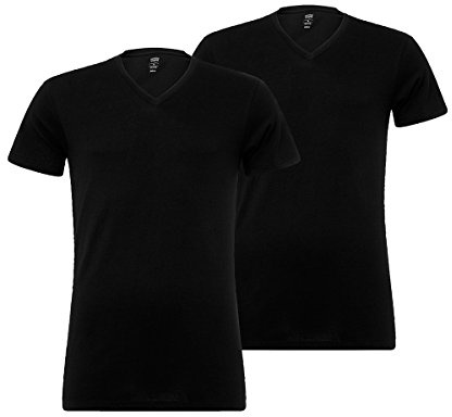 Levi's T-shirt för män (förpackning med 2), Kolsvart, M