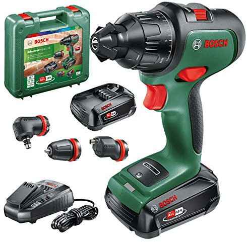 Bosch Home and Garden Bosch perceuse-visseuse à percussion AdvancedImpact 18 (2 batteries, système 18V, avec accessoires, dans une boîte en carton)