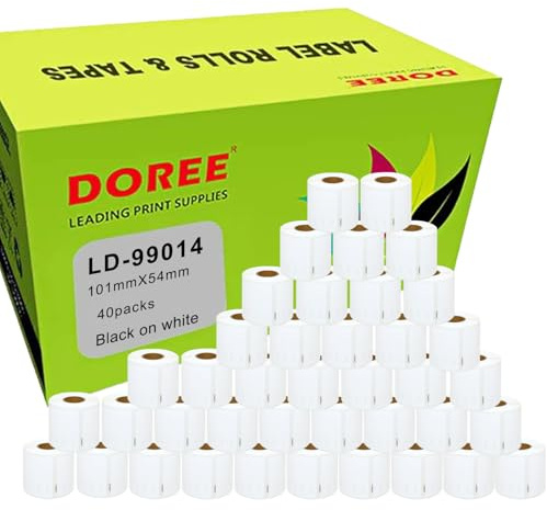 DOREE 40 Pack etiquetas de dirección 99014 S0722430, 54 mm x 101 mm blanco