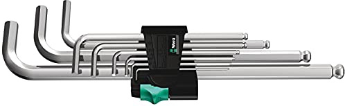 Wera metrisch Innensechskant-Schlüssel, Satz 9-teilig 1.5 → 10mm L-Form lang