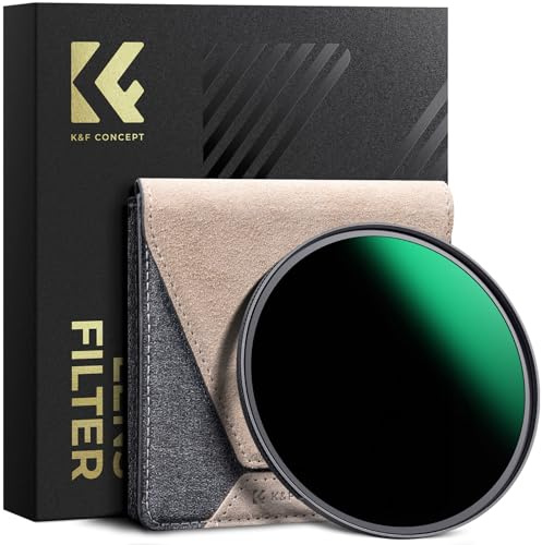 K&F CONCEPT Filtre ND1000 72mm 10 Stops en Cuivre Nano-X Pro Ultra Fin HD Imperméable Anti des Rayures avec Étui pour Objectif Appareil Photo