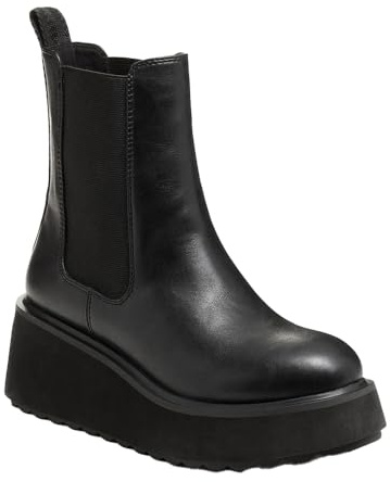 Rocket Dog Heyday Polyurethane Women's Black Flat Chelsea Boots - UK 8