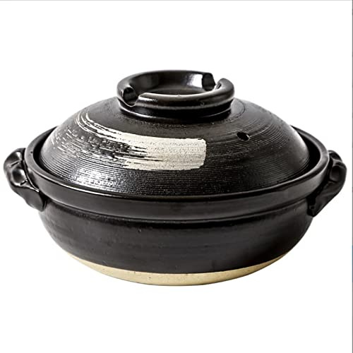 Vnook Marmite en céramique, cocotte en Terre Cuite, Pot de Cuisson