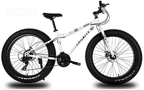 Fahrrad, Mountainbike für Erwachsene, Doppelscheibenbremse, Fetter Reifen, Mountainbike, Hardtail-Mountainbike, Rahmen aus Kohlenstoffstahl, 26-Zoll-Räder