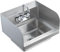 VEVOR Commercial Hand Sink with Faucet and Side Splash, NSF Stainless Steel Basin for Washing, Wall Mount Sink for Restaurant, Kitchen, Bar, Garage and Home, 17x12.8 inch