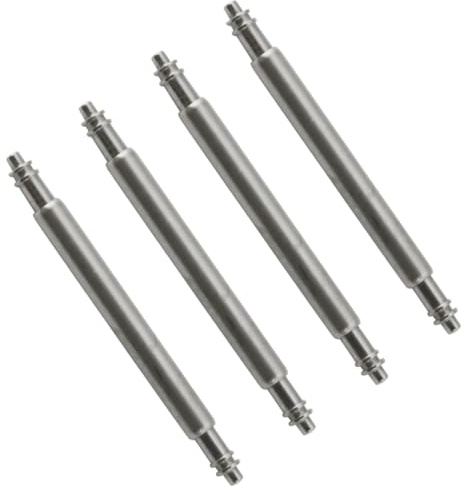 13mm Watch Spring Bar Pins | 1.8mm Diameter | Stainless Steel | 13 mm | 4 Pack | Watch & Strap Repair | Replacement Springbar Set | Ideal for Leather Silicone Rubber Watch Bands & Bracelets
