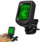Clip-On Accordatore Chitarra, Accordatore Clip-On Professionale, Accordatore con Display a Colori LCD, 360° Rotazione, Clip-On Tuner, Accordatore per Chitarra, Basso, Ukulele, Banjo, Violino