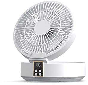 Ventilateur de climatisation portable Ventilateur électrique de bureau télécommandé mural petit refroidisseur d'air Portable pliant ventilateur de Table Rechargeable silencieux for bureau à domicile P